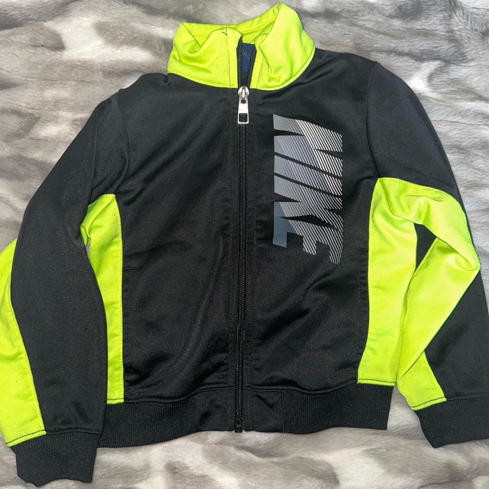 Nike Toddler Black and Bright Yellow Jacket